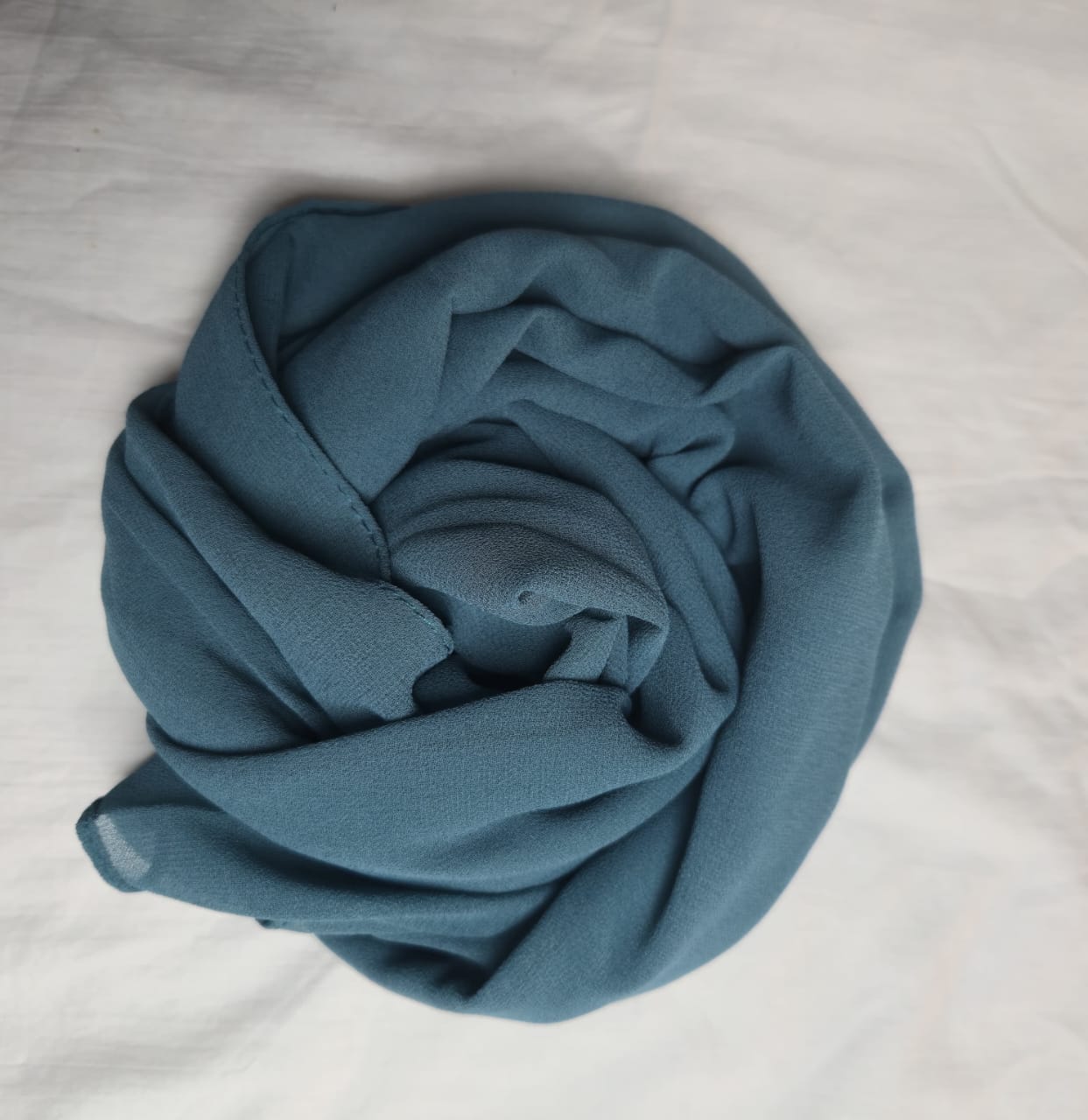 Georgette Turquoise Hijab