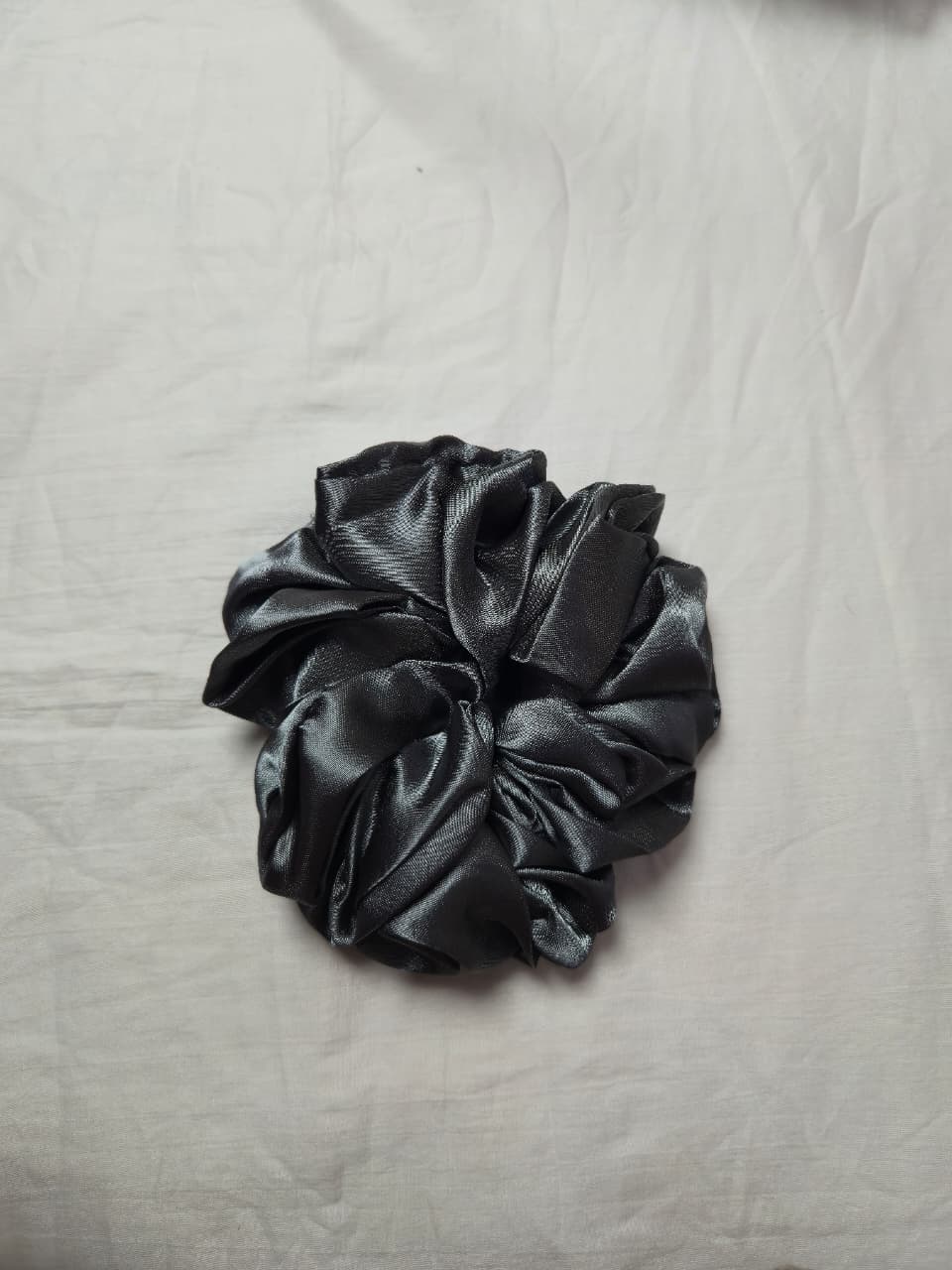 Charcoal Grey Scrunchie