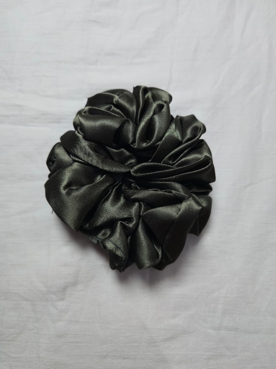 Dark Green Scrunchie