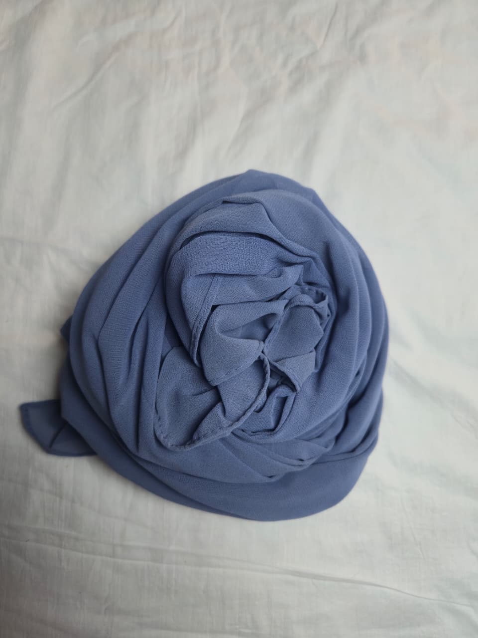 Georgette light Indigo Hijab