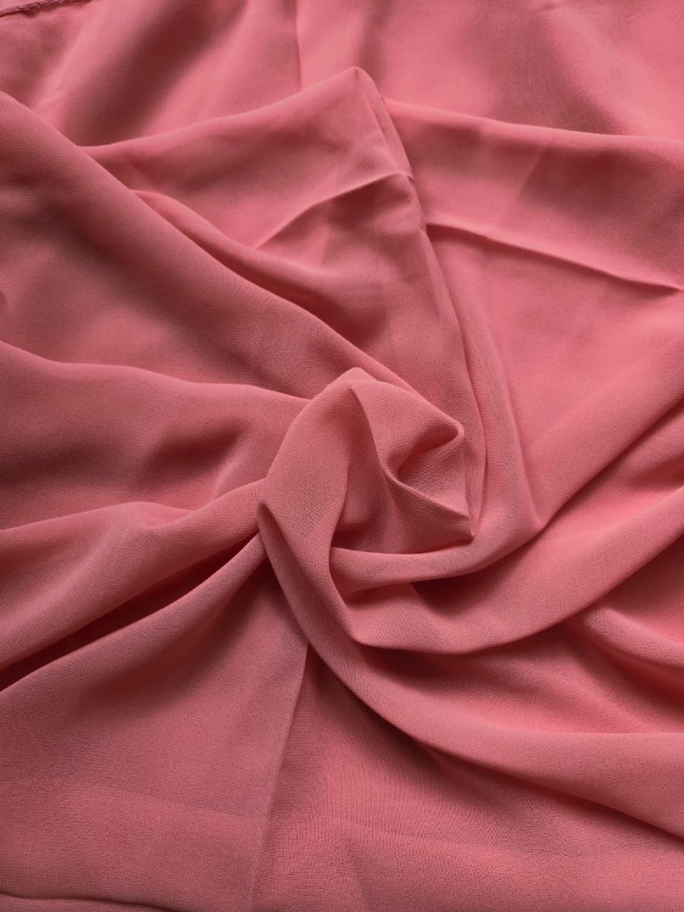 Georgette Peach Pink Hijab