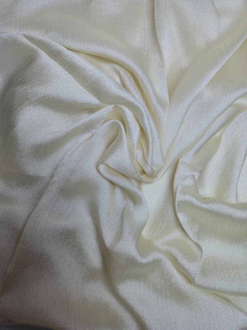 Silk White Golden Hijab